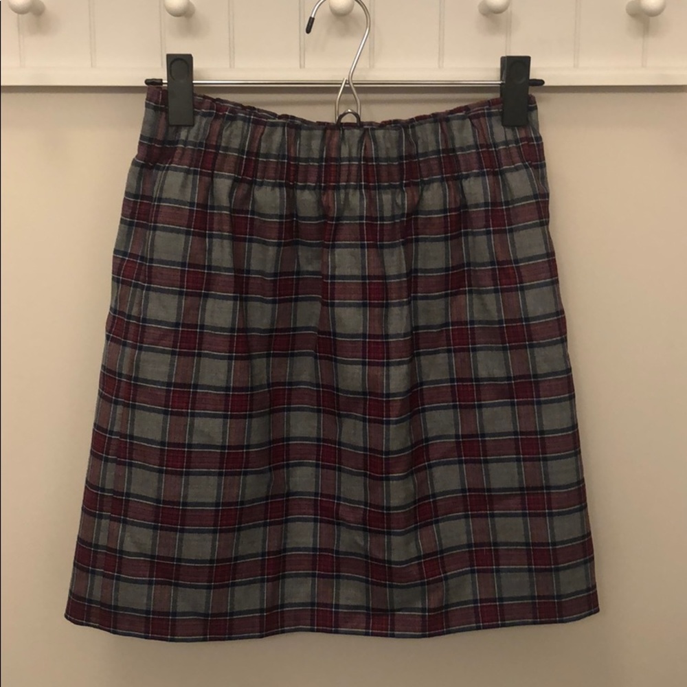 Jcrew plaid mini skirt